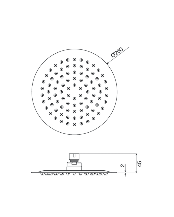 Tête de douche ronde - Cifial