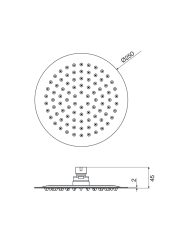 Tête de douche ronde - Cifial