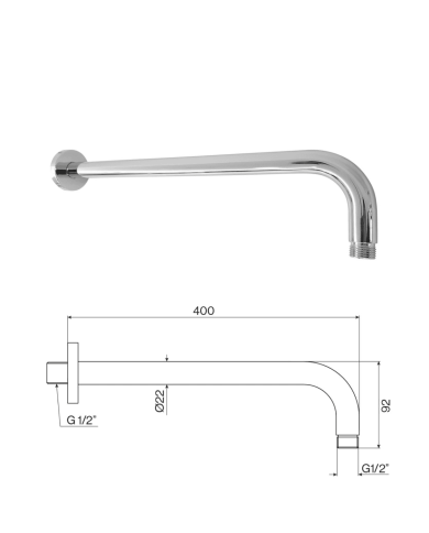 Tête de douche carré - Cifial
