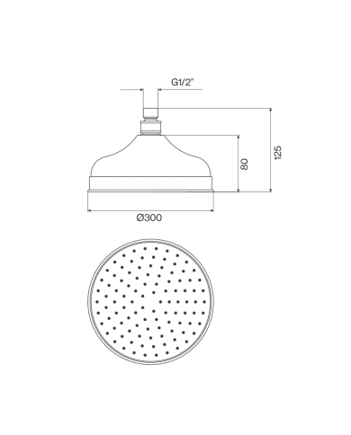 Tête de douche rétro - Cifial