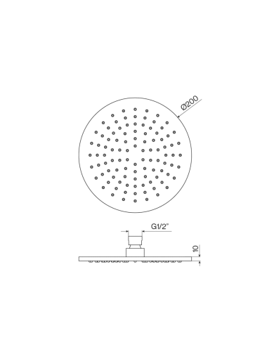 Tête de douche ABS - Cifial