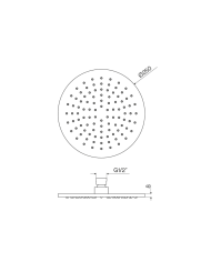Tête de douche 250/300mm - Cifial