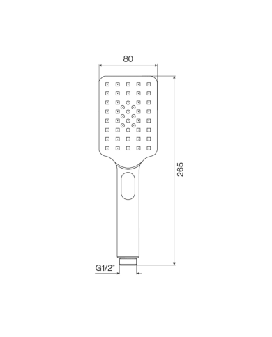 Douchette rétro Cifial | Finition chrome ou noir mat