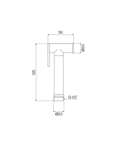 douchette wc cifial | Fixation murale et flexible inclus