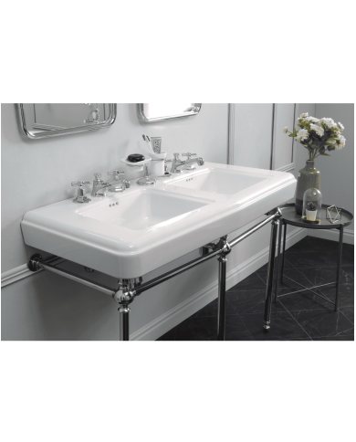 Robinet rétro Bleu Provence | Robinetterie Lux 3 trous