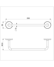 Porte serviette 355mm TH400 - Cifial