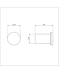 Patère mural Straight - Cifial