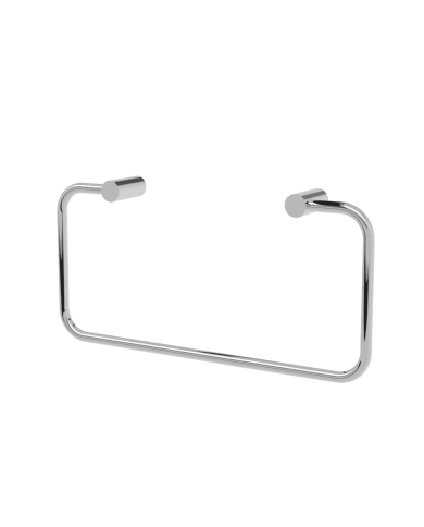 porte serviette cifial | Rectangle Straight Chrome & Noir