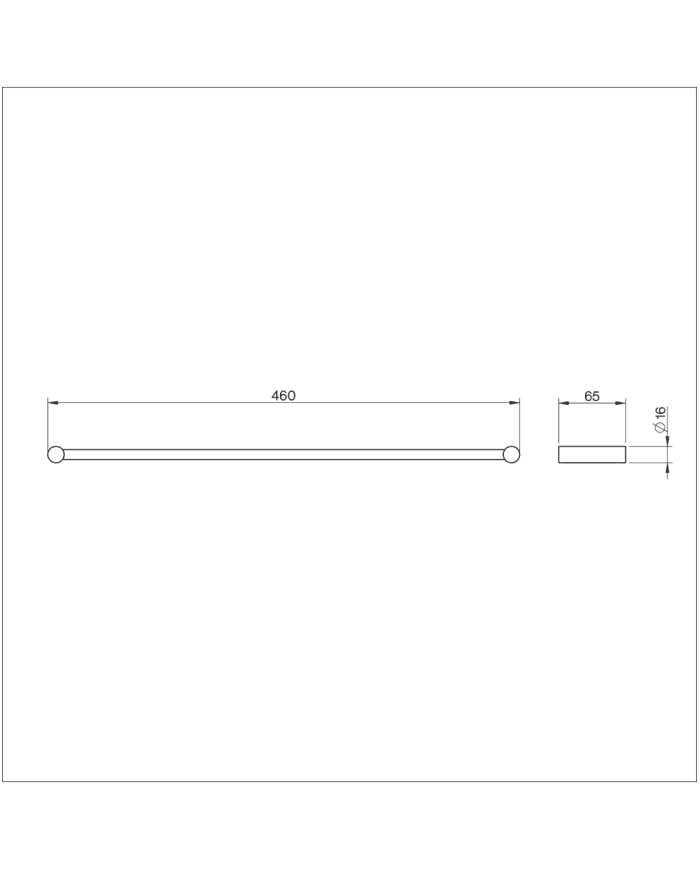 Porte serviette 460mm Straight - Cifial
