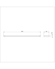 Porte serviette 460mm Straight - Cifial