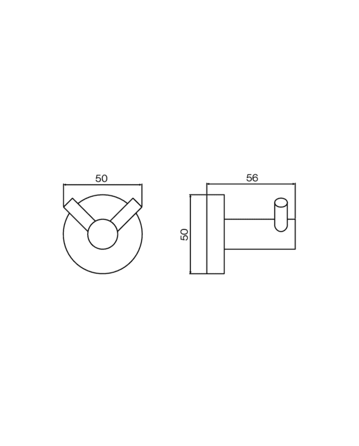 Patère double mural Nova Golf - Cifial
