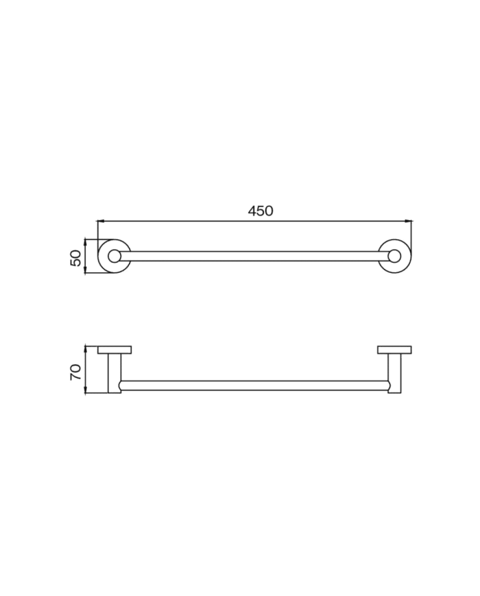 Porte serviette 450mm Nova Golf - Cifial