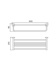 Porte serviette triple Nova Golf - Cifial