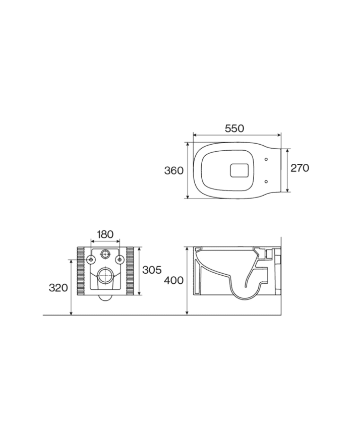 WC suspendu Layer - Cifial