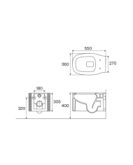 WC suspendu Layer - Cifial