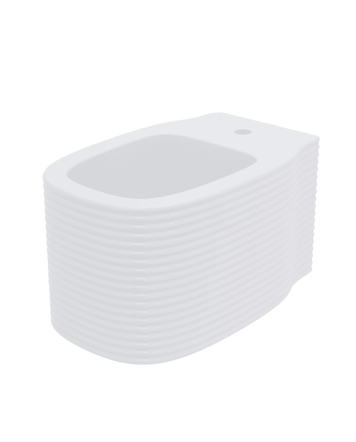 bidet suspendu cifial | Série Layer design rétro