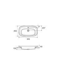 vasque à poser cifial 81 cm | Cifial Layer rétro