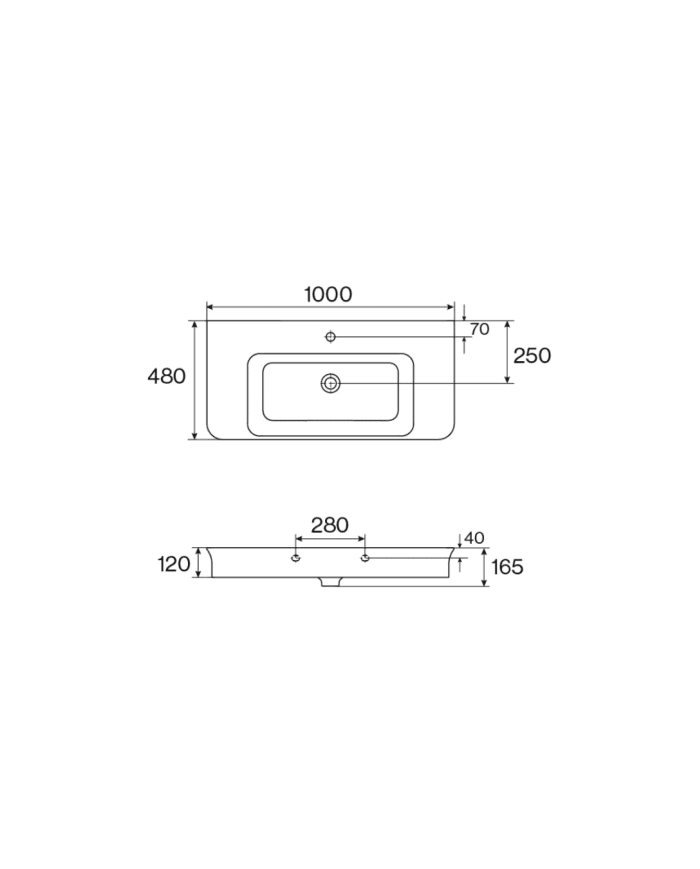vasque à poser 100 cm cifial | Cifial Edwardian