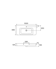 vasque à poser 100 cm cifial | Cifial Edwardian