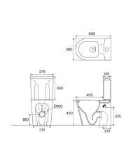 WC à poser arrondi BTW A2 - Cifial