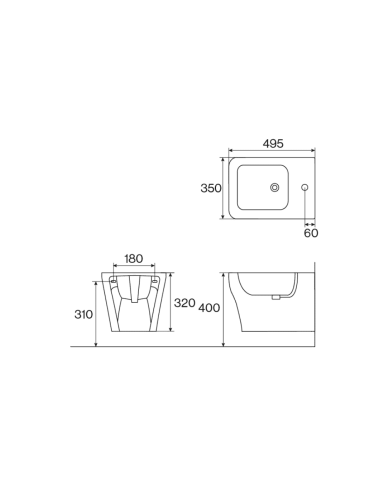 Bidet suspendu Style S - Cifial