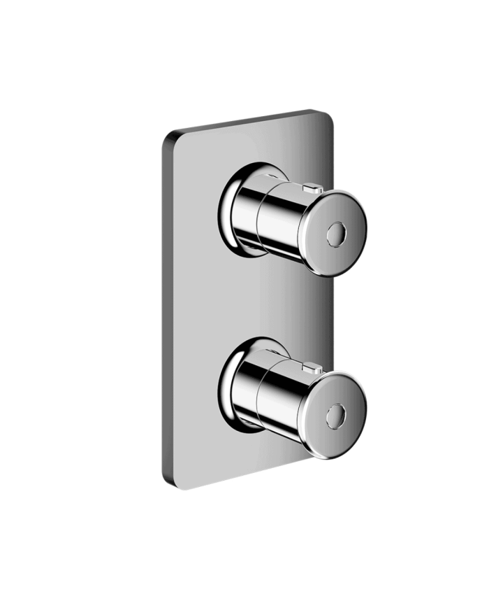 Façade douche thermostatique 2 sorties Faro - Ondyna