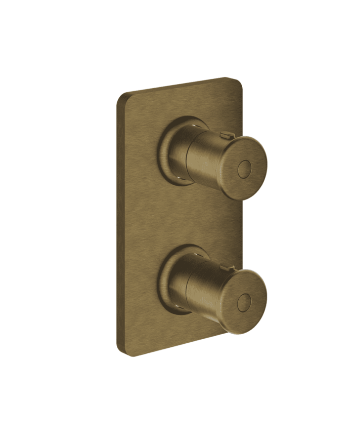 Façade douche thermostatique 2 sorties Faro - Ondyna