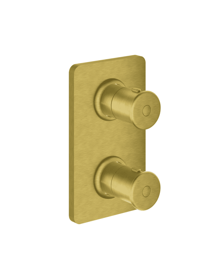 Façade douche thermostatique 2 sorties Faro - Ondyna