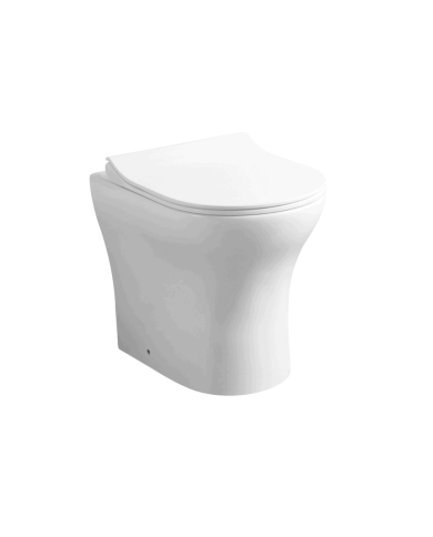 toilette compacte cifial | Style R rétro blanc brillant