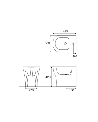Bidet BTW Style R - Cifial