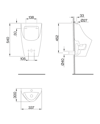 Urinoir Style R - Cifial