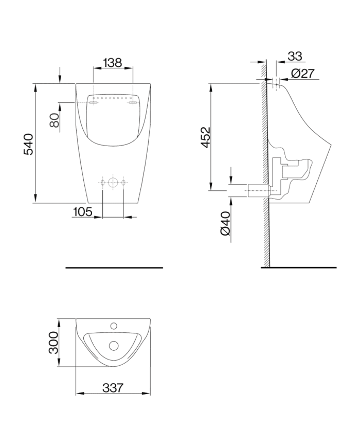 Urinoir Style R - Cifial
