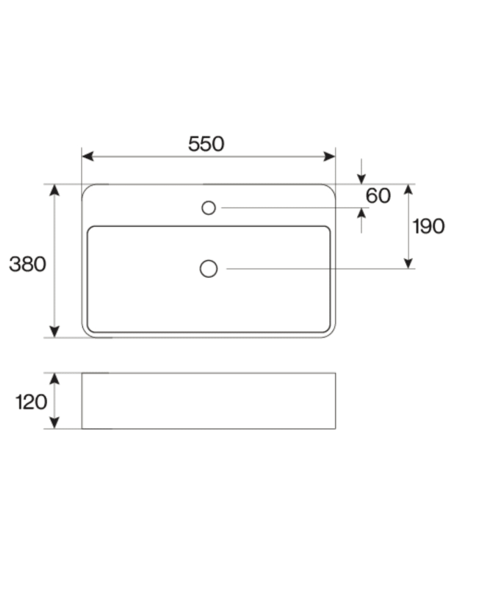 Vasque 550mm A2 - Cifial