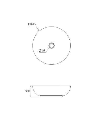 Vasque ronde A2 - Cifial