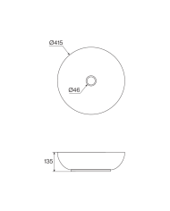 Vasque ronde A2 - Cifial