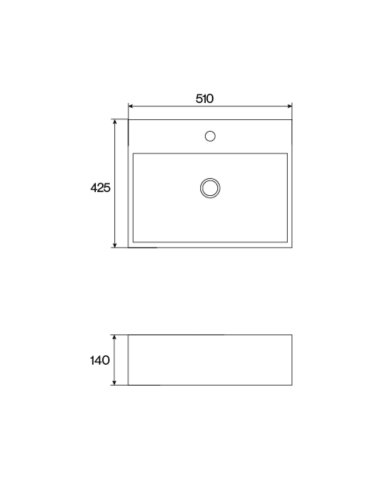 Vasque 510mm A2 - Cifial