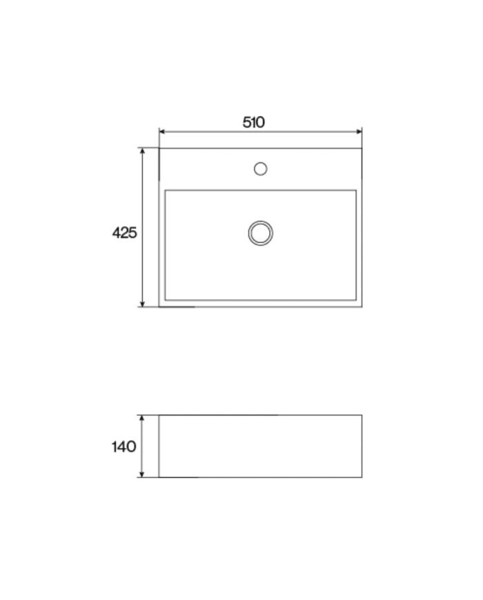 Vasque 510mm A2 - Cifial