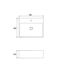 Vasque 510mm A2 - Cifial