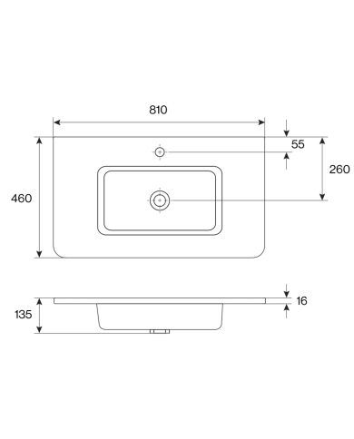 Vasque 810mm Sierra - Cifial