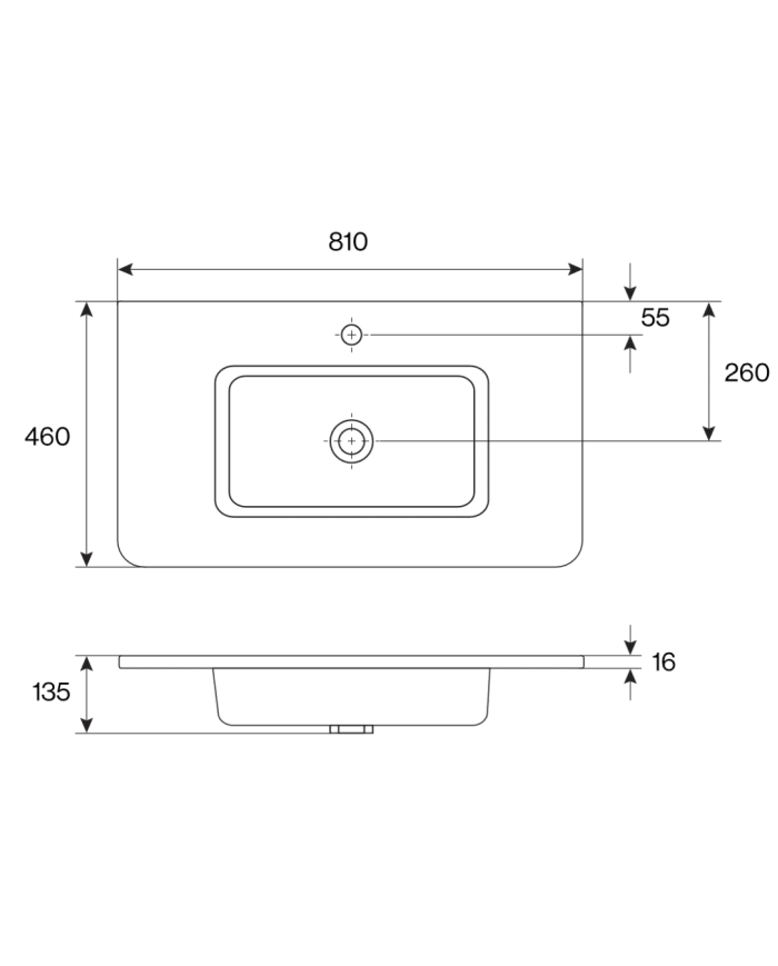 Vasque 810mm Sierra - Cifial