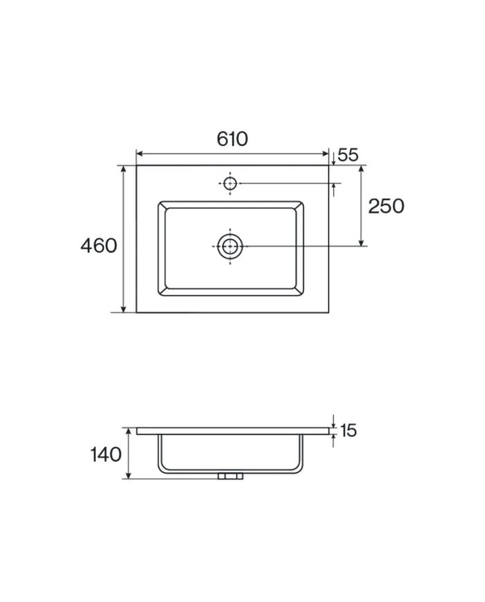 Vasque 610mm Pool - Cifial