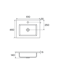Vasque 610mm Pool - Cifial