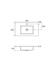 Vasque 1010mm Pool - Cifial