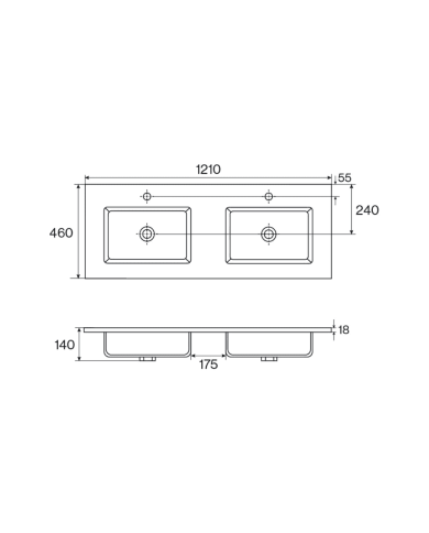 Vasque 1210mm Pool - Cifial