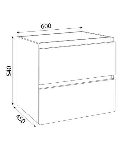 Meuble 600mm de salle de bain - Cifial