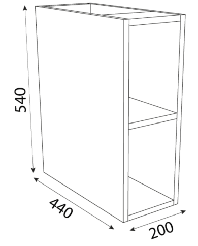 copy of Meuble 600mm de salle de bain - Cifial