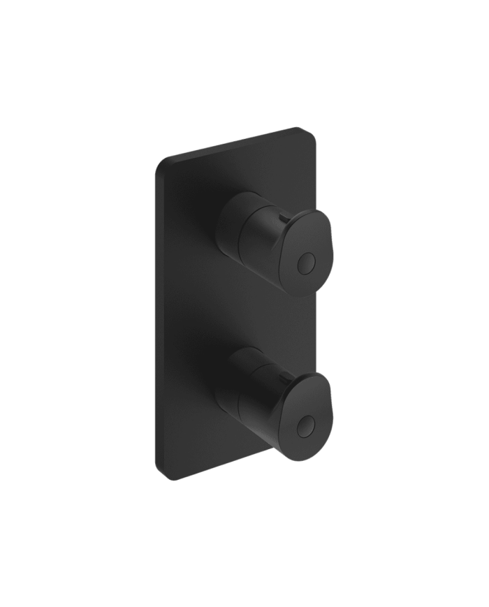 Façade douche thermostatique 2 sorties Botte - Ondyna