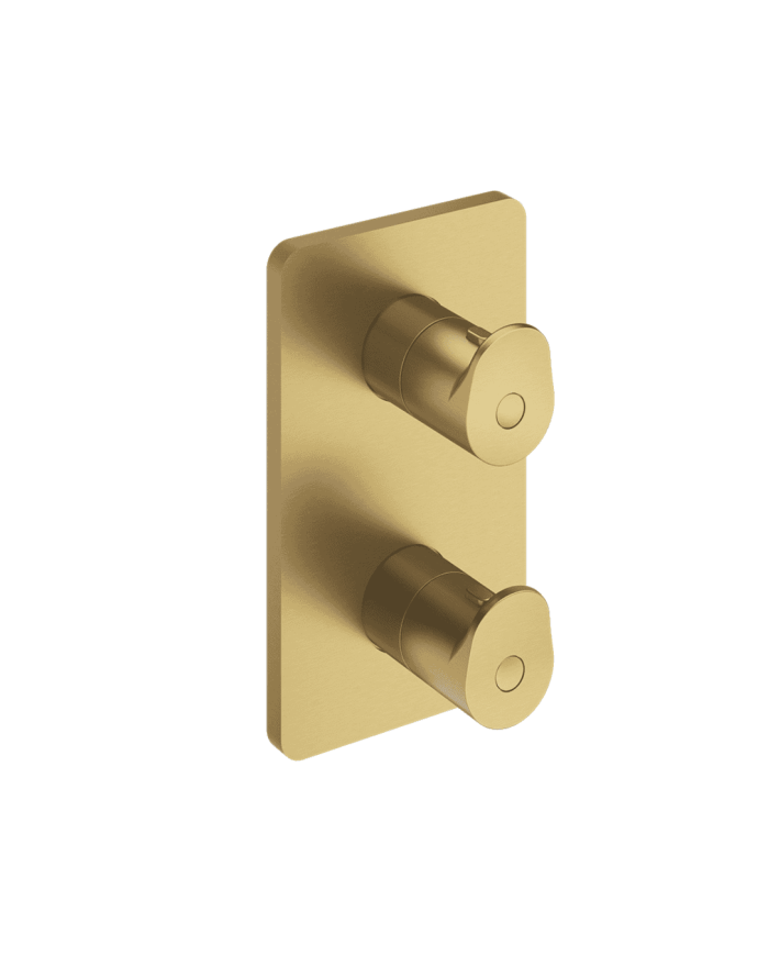 Façade douche thermostatique 2 sorties Botte - Ondyna