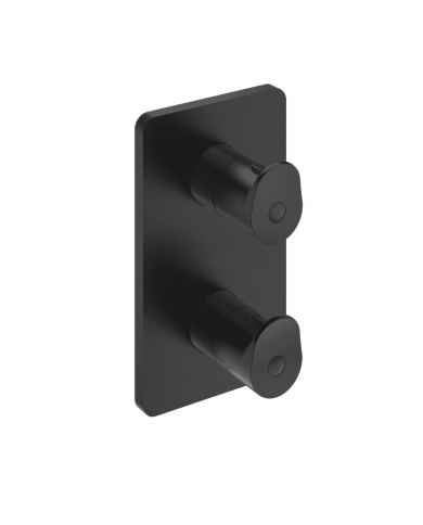 Façade douche thermostatique 2 sorties Botte - Ondyna