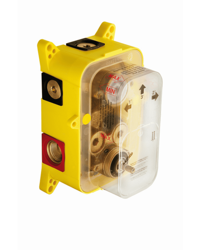 Façade douche thermostatique 2 sorties Botte - Ondyna